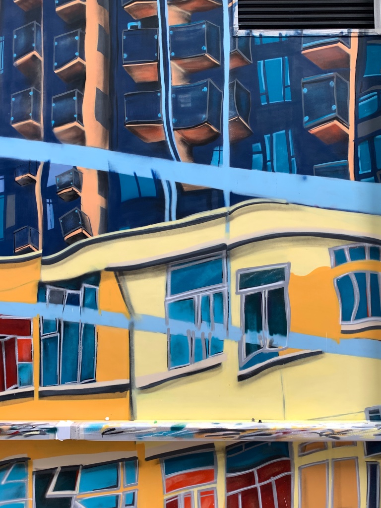 Alex Croft's mural Reflection in Tai Kok Tsui Hong Kong